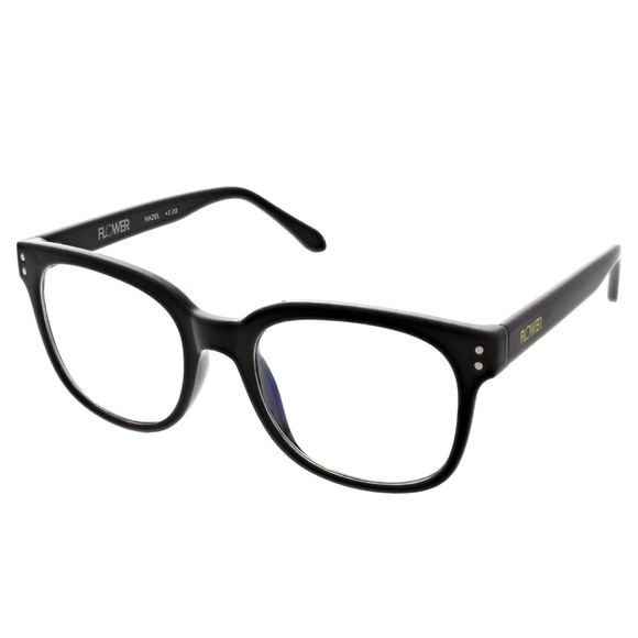Flower Eyewear Blue Light Blocking Glasses, Style Hazel, Black - Picture 3 of 5